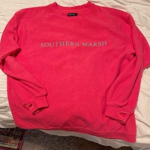 Hot pink southern marsh Crewneck